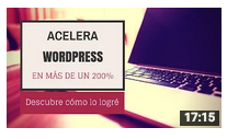 youtube ejemplo vídeo acelearar wordpress