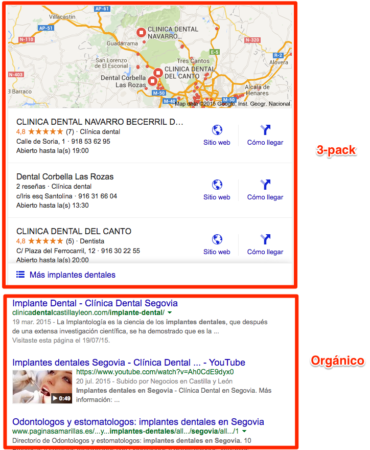 desktop resultados locales google